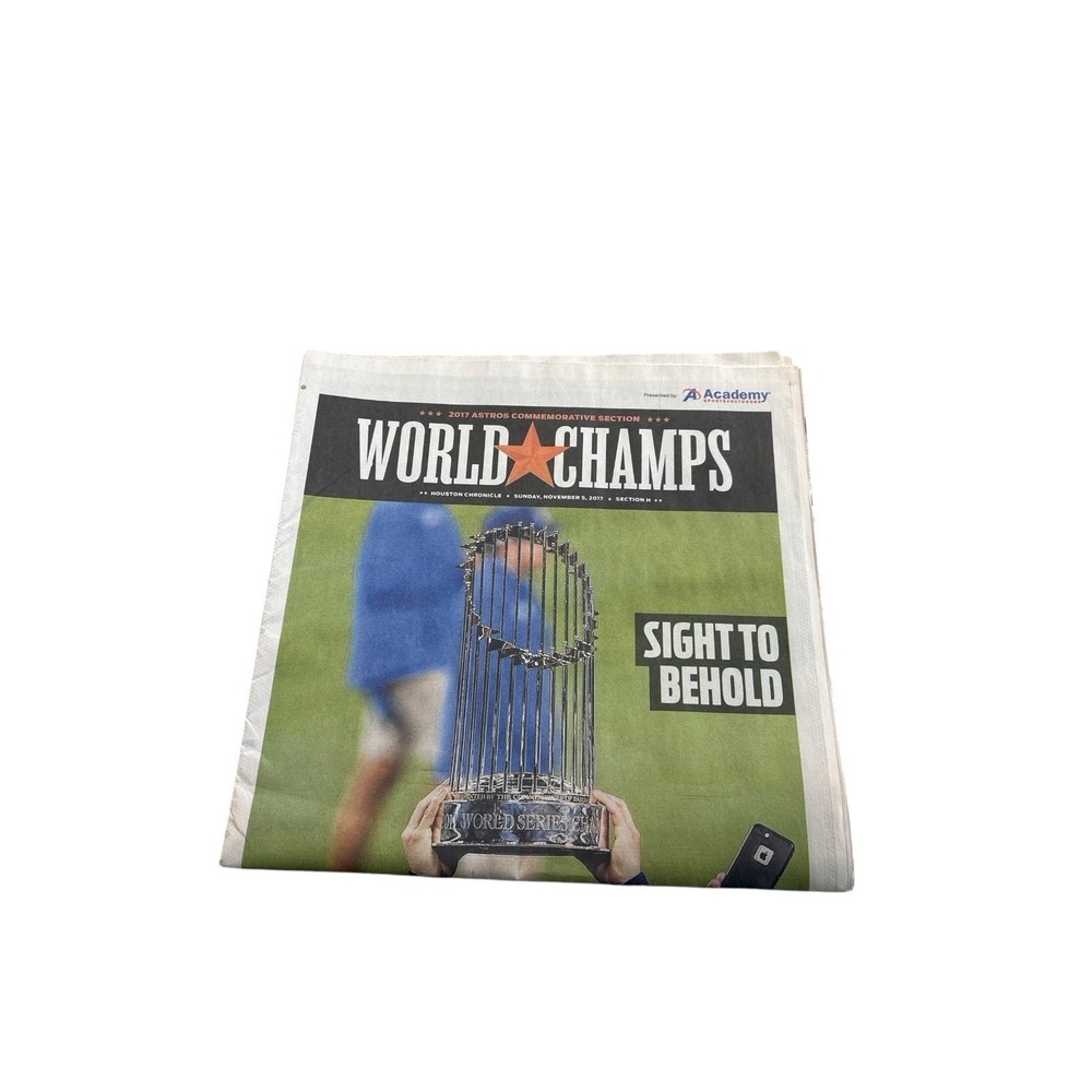 Houston Chronicle Astros World Series 2017 Newspaper Champs
